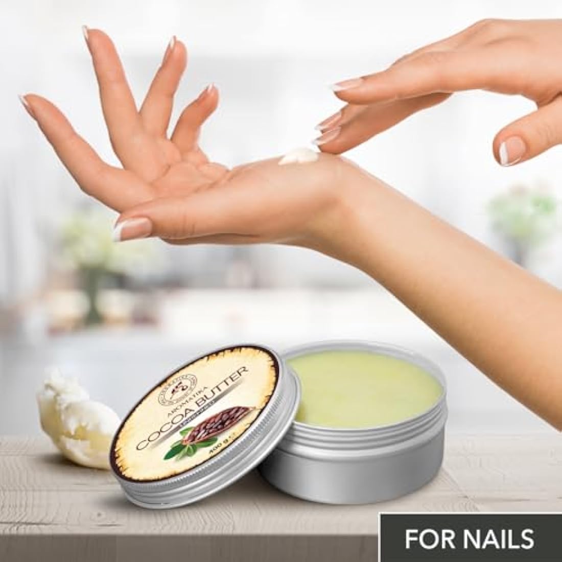 Unrefined Cocoa Butter – 400g Pure Natural Body Moisturizer