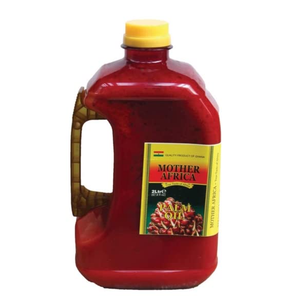Mother Africa Nigerian Palm Oil – Traditional West African Oil, 6 x 2L