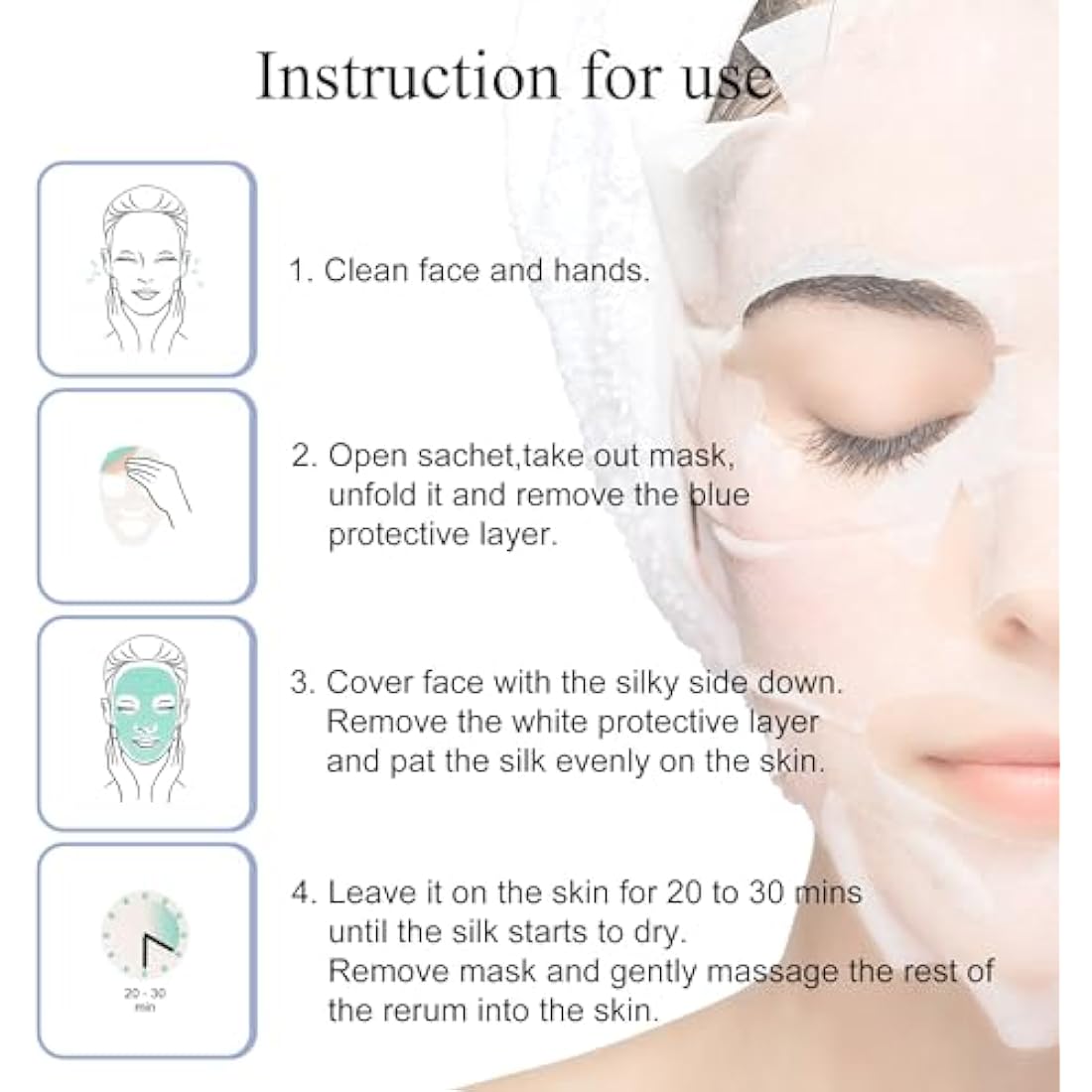 Dermaroller Collagen Facemask | Hydrating Anti-Aging Treatment - 10 Pack