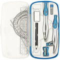 Lifreer 10 Pcs Geometry Set – Math Drafting and Drawing Kit, Blue