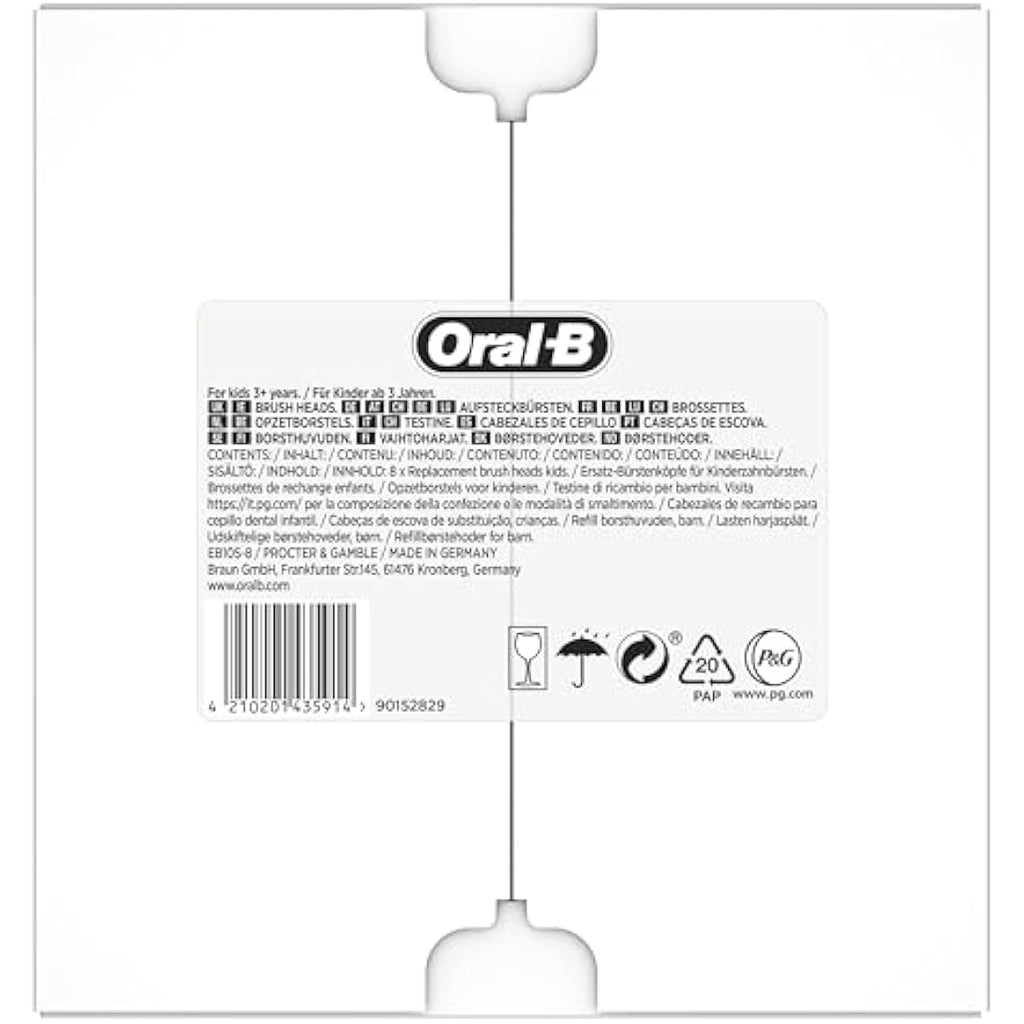Oral-B Pro Kids Electric Toothbrush Heads | Spiderman Soft – 8 Pack