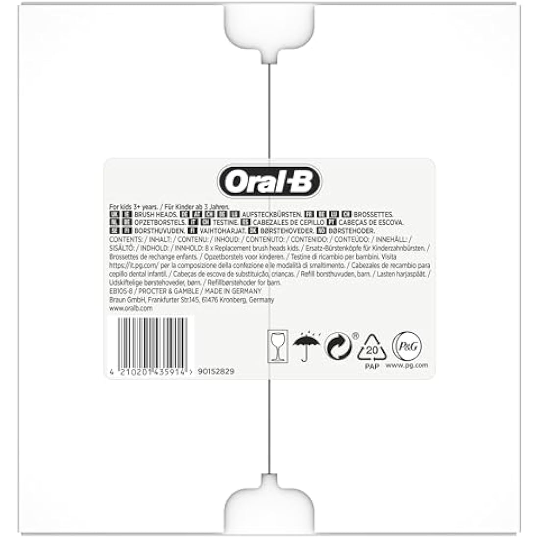 Oral-B Pro Kids Electric Toothbrush Heads | Spiderman Soft – 8 Pack