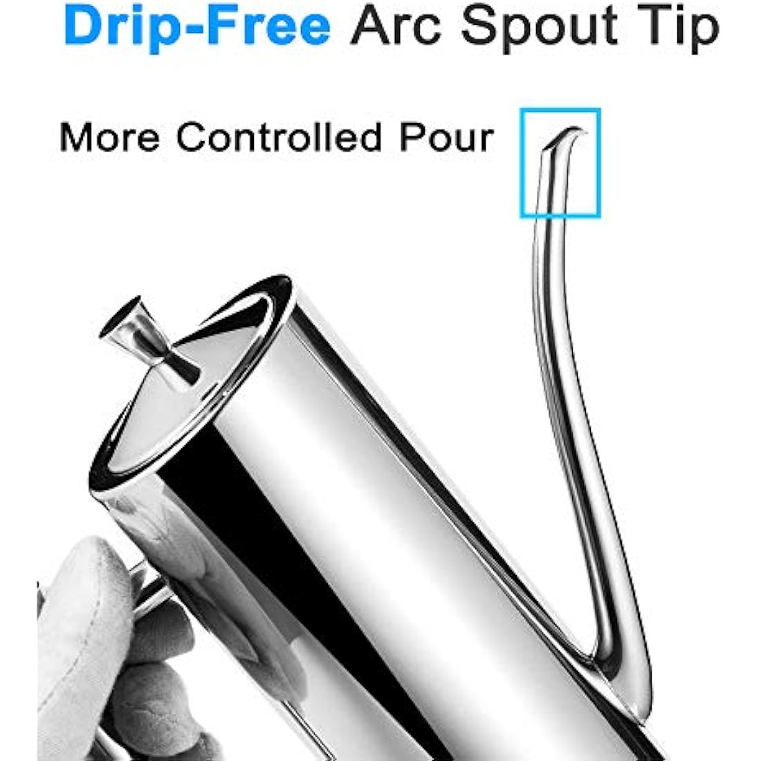 Stainless Steel Oil Dispenser – 700ml Non-Drip Cruet