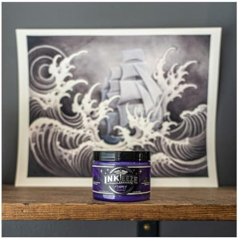 INK-EEZE Purple Glide Tattoo Ointment – Vegan Aftercare Jar - 6oz