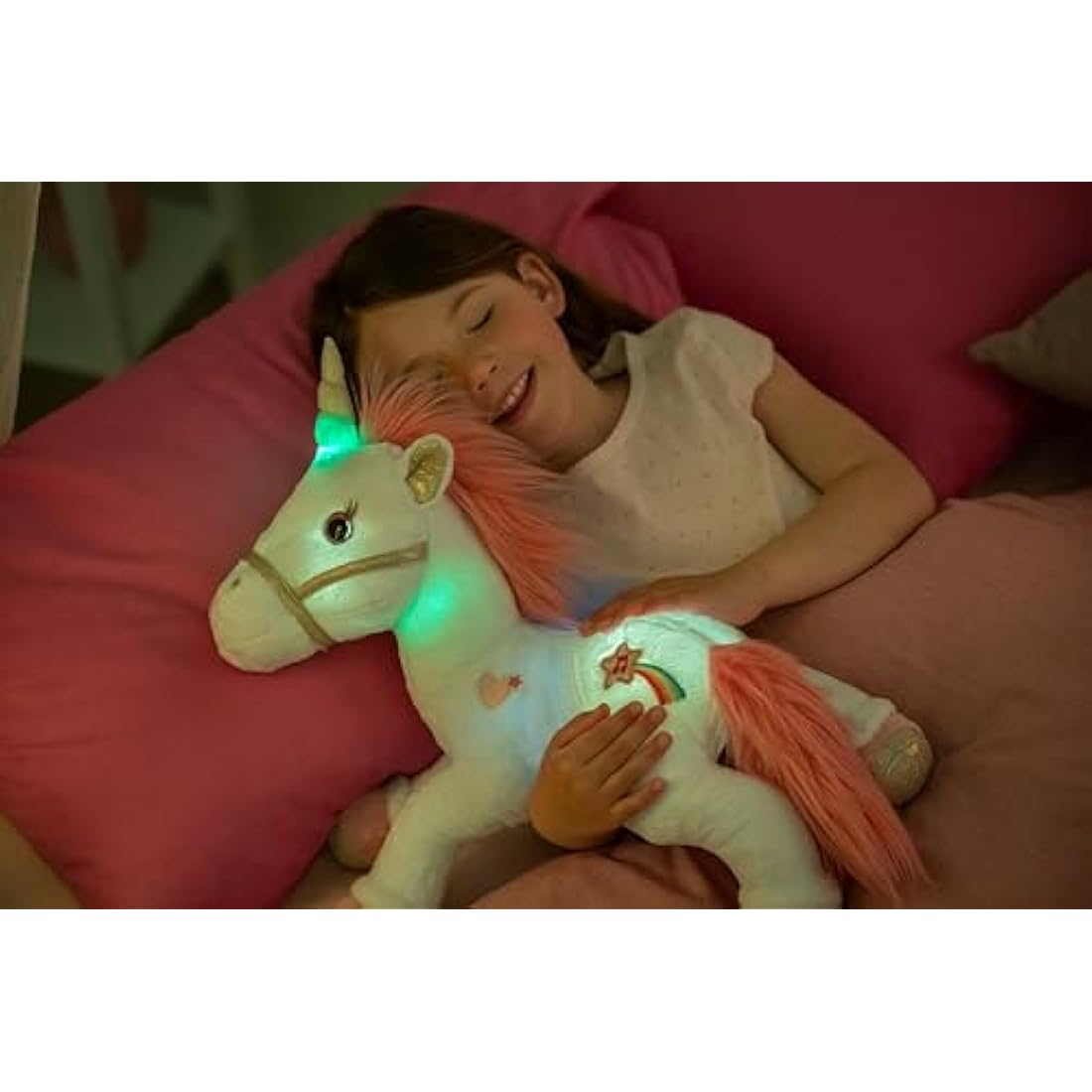 Gipsy Lica Bella Light-Up Musical Plush Unicorn - White Cuddly Toy