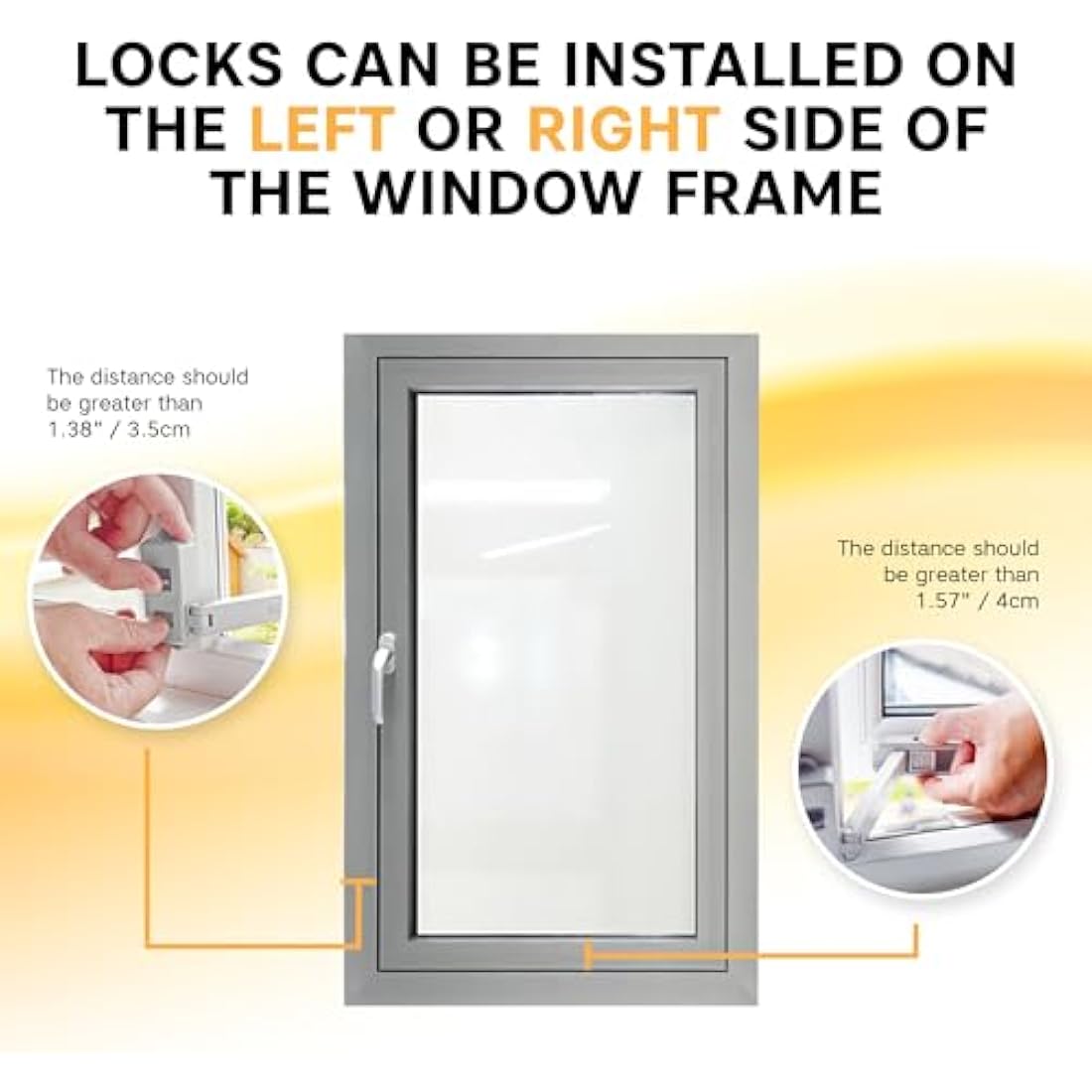 BeeGo Window Restrictor | Adhesive Child & Pet Safety Lock for UPVC - White