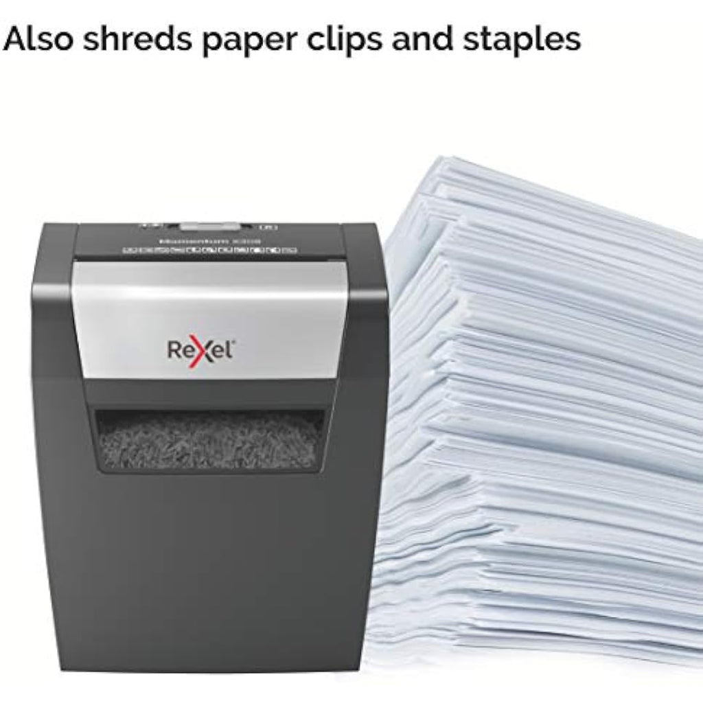 Rexel Momentum X308 Cross Cut Paper Shredder | 8 Sheet Capacity, 15L Bin