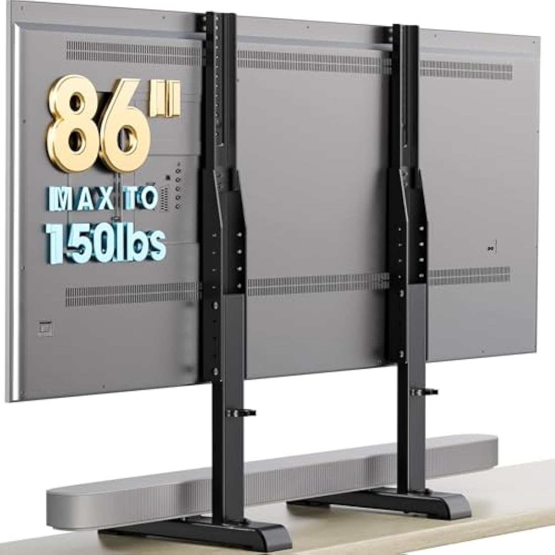 Universal TV Stand Base – Height Adjustable for 24-86 Inch TVs