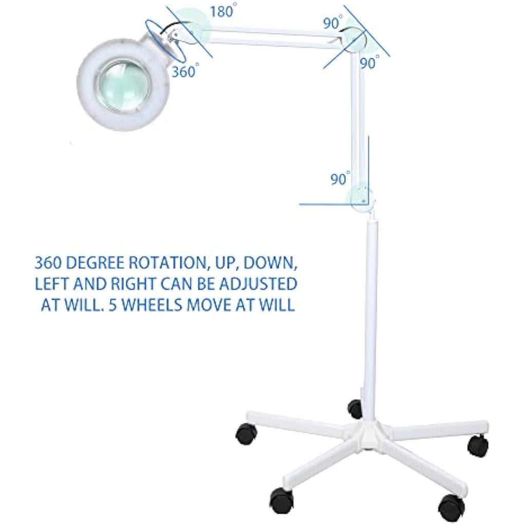 Sanqiao 5X LED Magnifying Floor Lamp - Adjustable Beauty & Tattoo Light