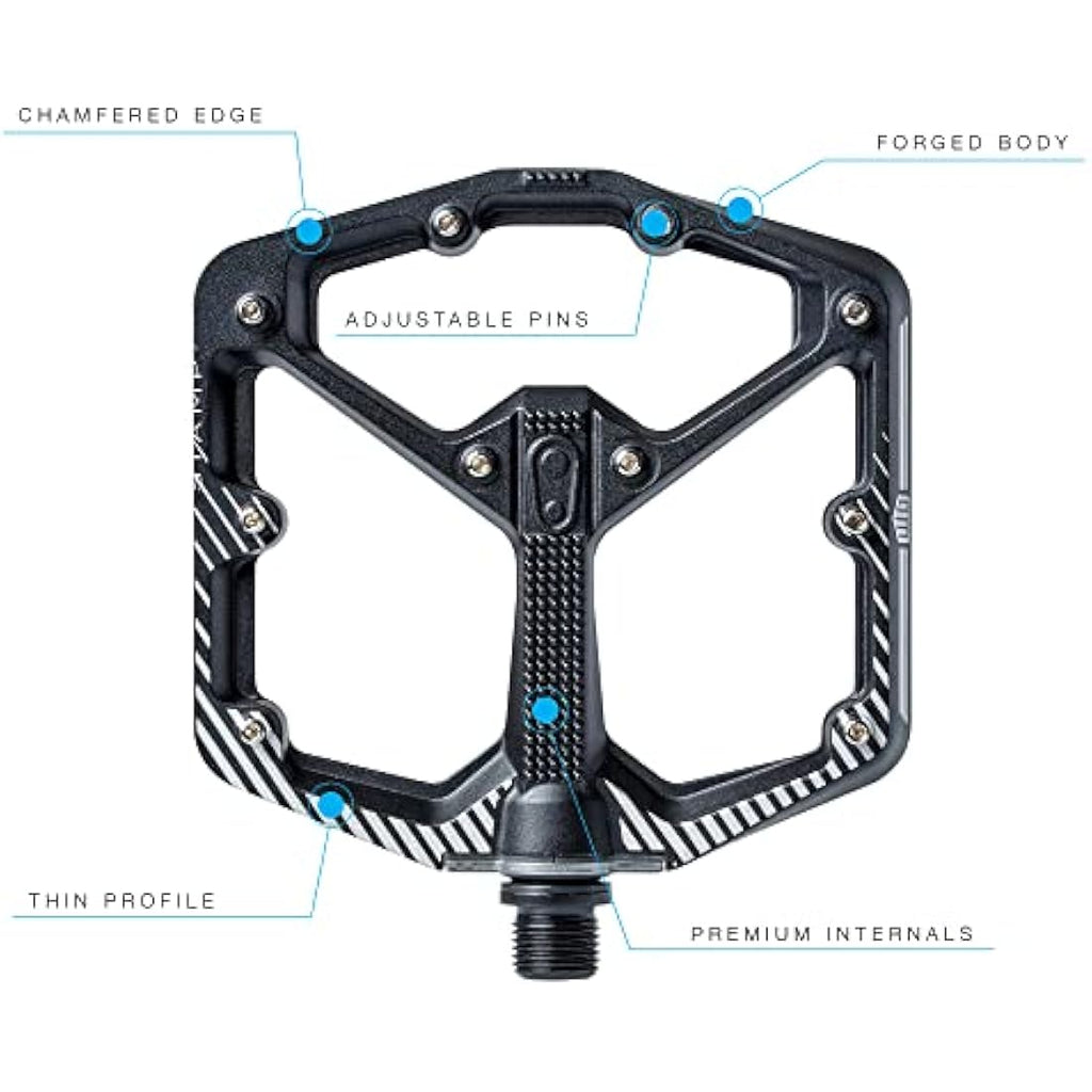 Crankbrothers Stamp 1 MTB/BMX Flat Pedals – Large Composite Platform