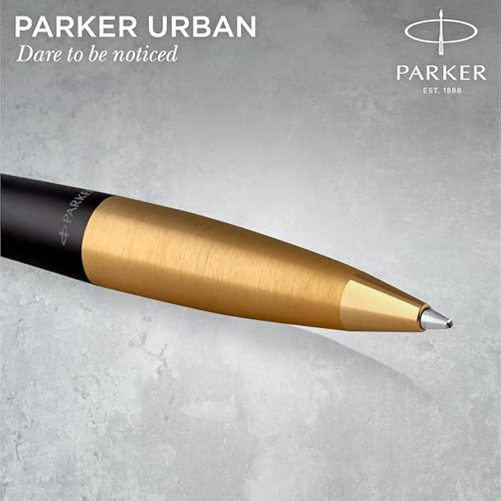 Parker Urban Duo Gift Set: Fountain & Ballpoint Pens - Muted Black Gold