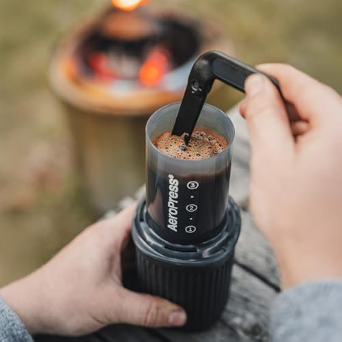 AeroPress Go Portable Travel Coffee Press Kit | Manual Brewer with Mug