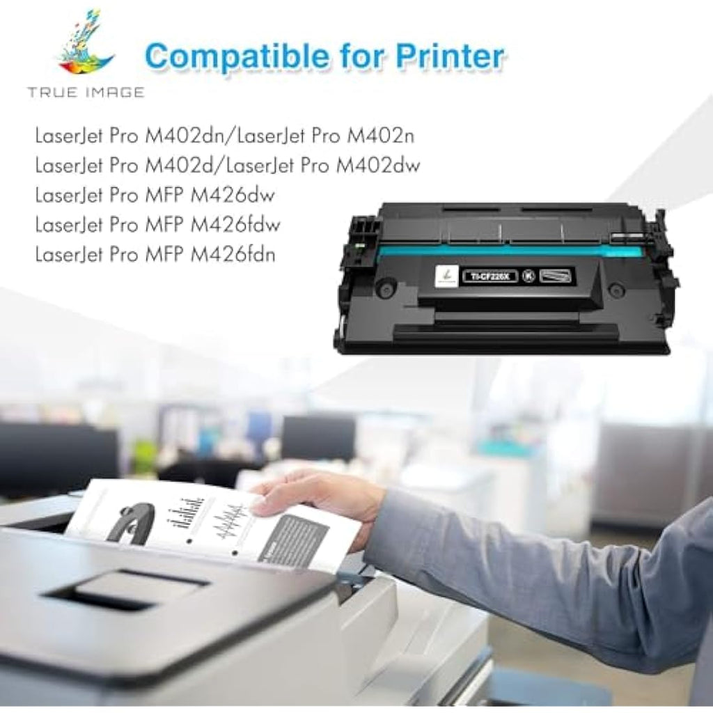 True Image HP 26X CF226X Compatible High-Yield Black Toner, 2-Pack