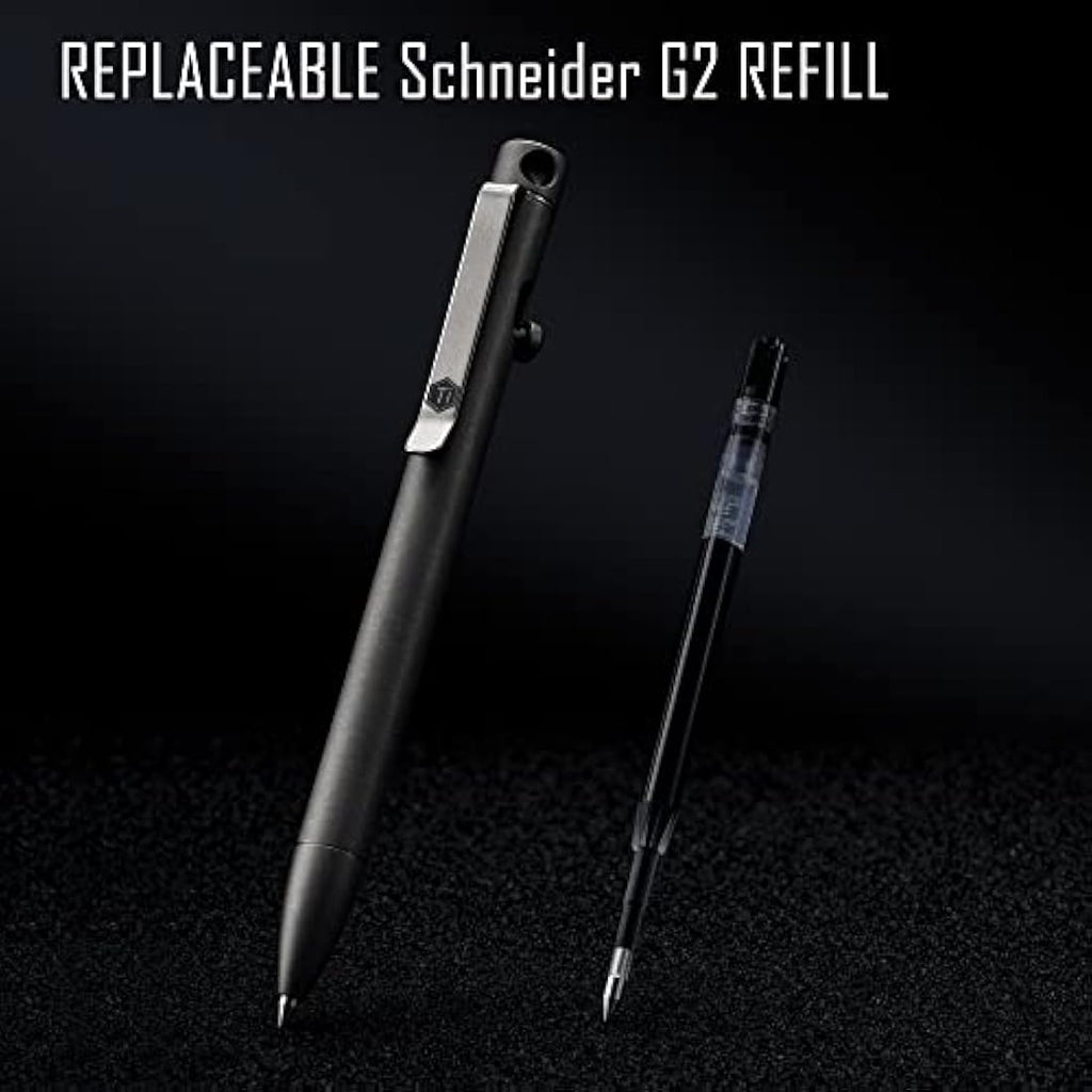 KeyUnity KP01 Titanium EDC Ballpoint Pen | Retractable Pocket Pen