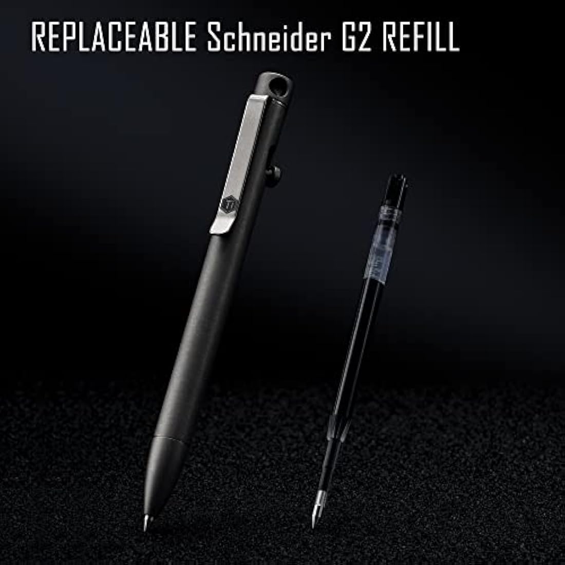 KeyUnity KP01 Titanium EDC Ballpoint Pen | Retractable Pocket Pen