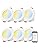 iLC Smart LED Recessed Downlights | 4 Inch CCT Alexa Compatible | 6 Pack