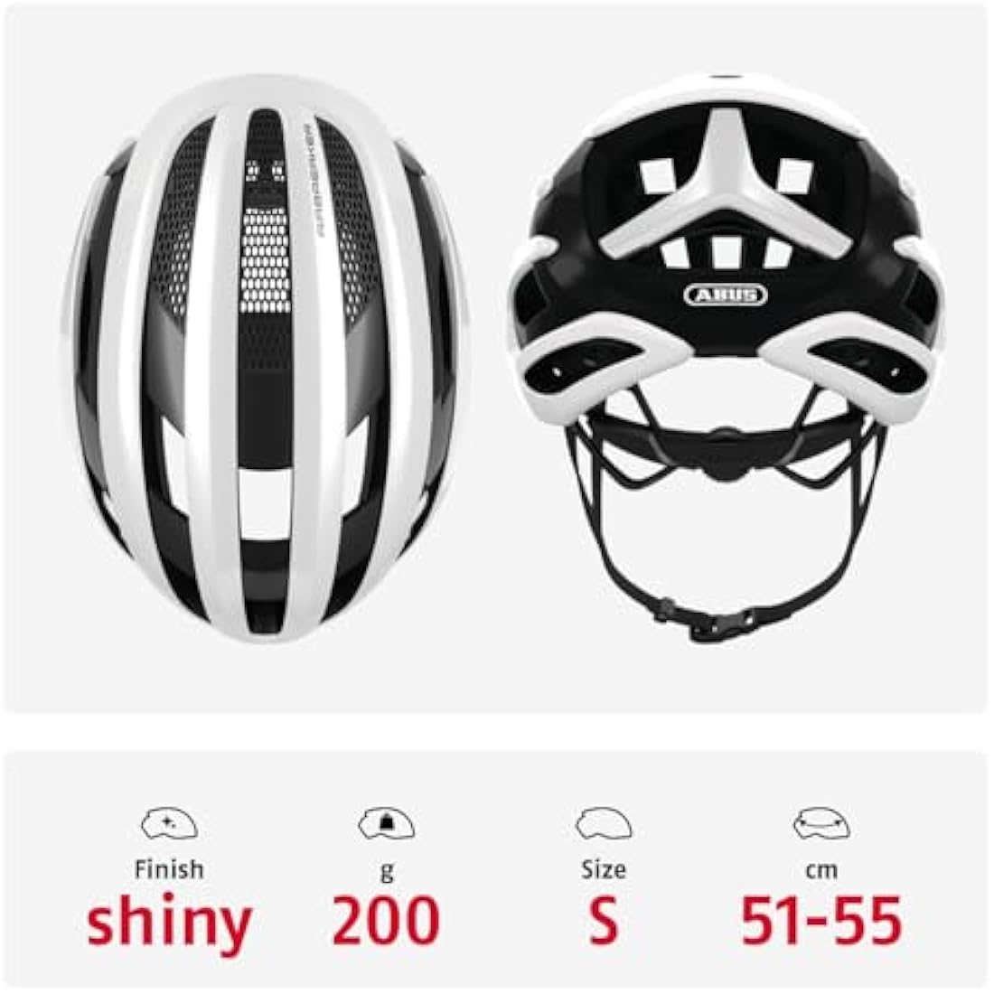 ABUS AirBreaker Road Bike Helmet – Lightweight Aerodynamic Cycling Gear