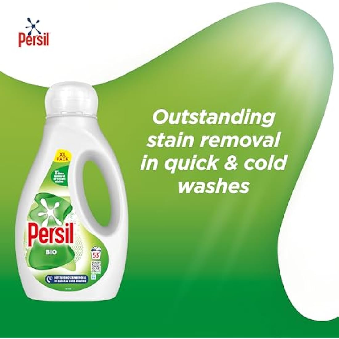 Persil Bio Laundry Liquid Detergent - Tough Stain Removal - 53 Washes