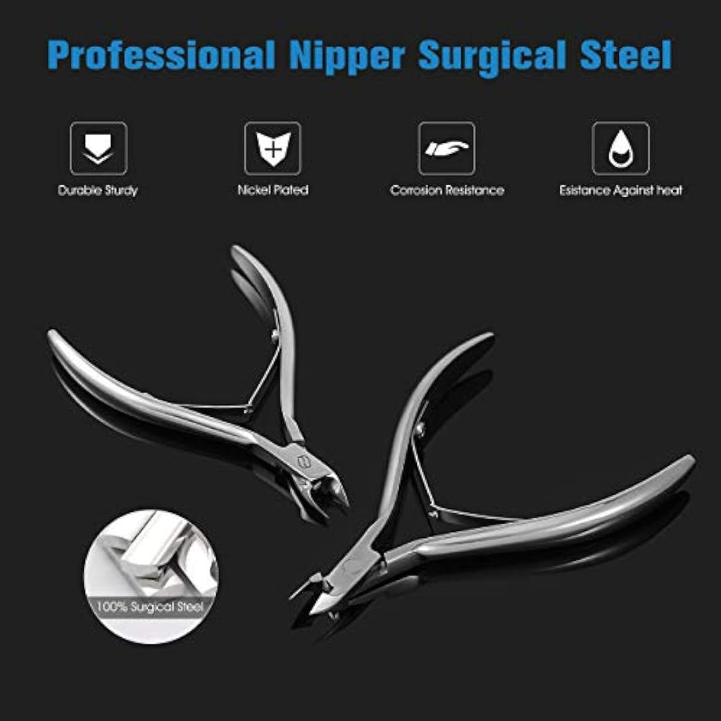 FERYES Cuticle Nipper - Surgical Grade Stainless Steel Manicure Tool, 5mm Jaw