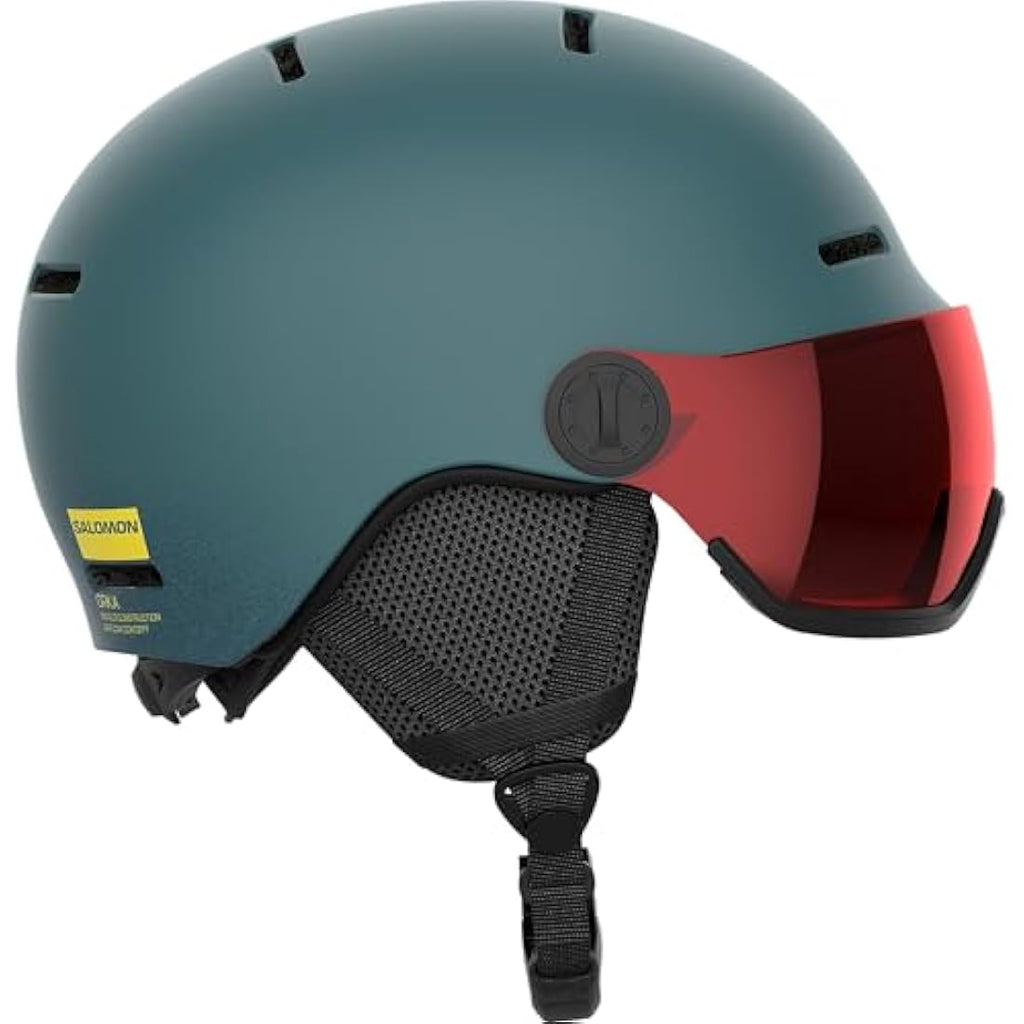 Salomon Orka Kids Visor Ski & Snowboard Helmet - Black Junior