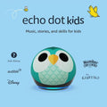 Amazon Echo Dot Kids Smart Speaker with Alexa – Owl Design