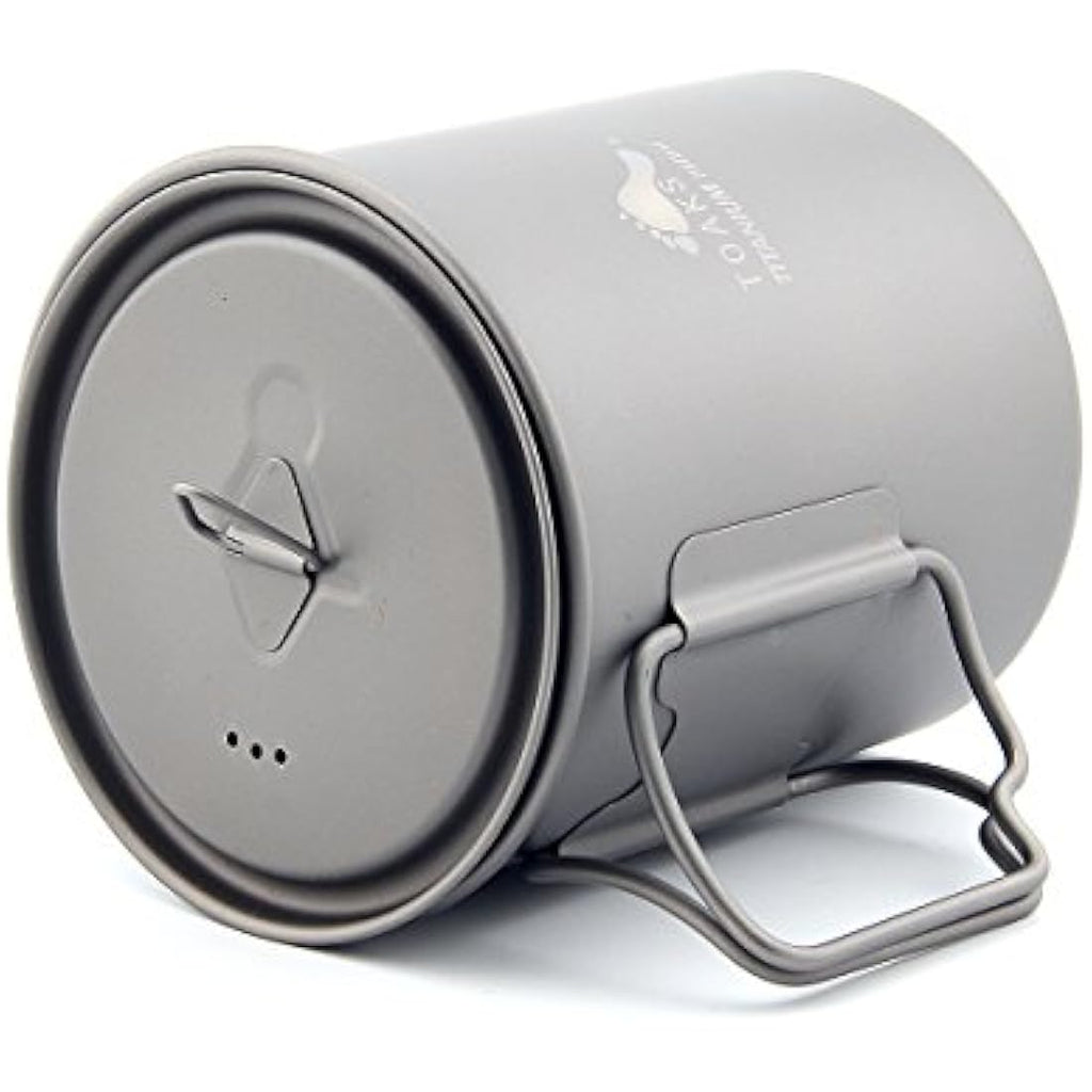 TOAKS Ultralight Titanium Cup – Portable Camping Mug with Mesh Bag