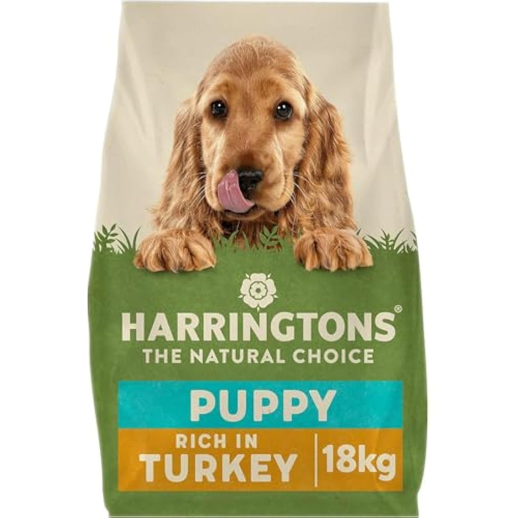 Harringtons Puppy Dry Dog Food – Natural Turkey & Rice Kibble, 18kg
