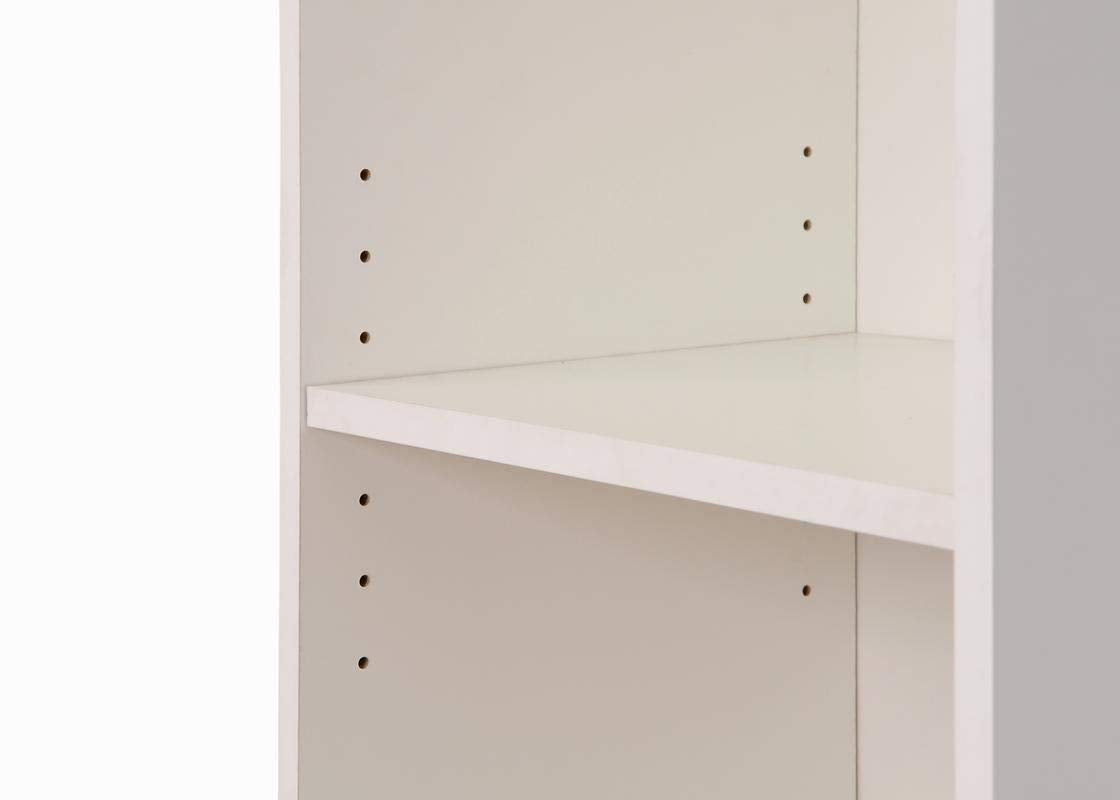 Timber Art Design UK 3 Tier Bookcase Medium Narrow Tall Shelf Rack Contemporary Organizer Display Shelving Unit for Modern Living Room, Office Space - image 3
