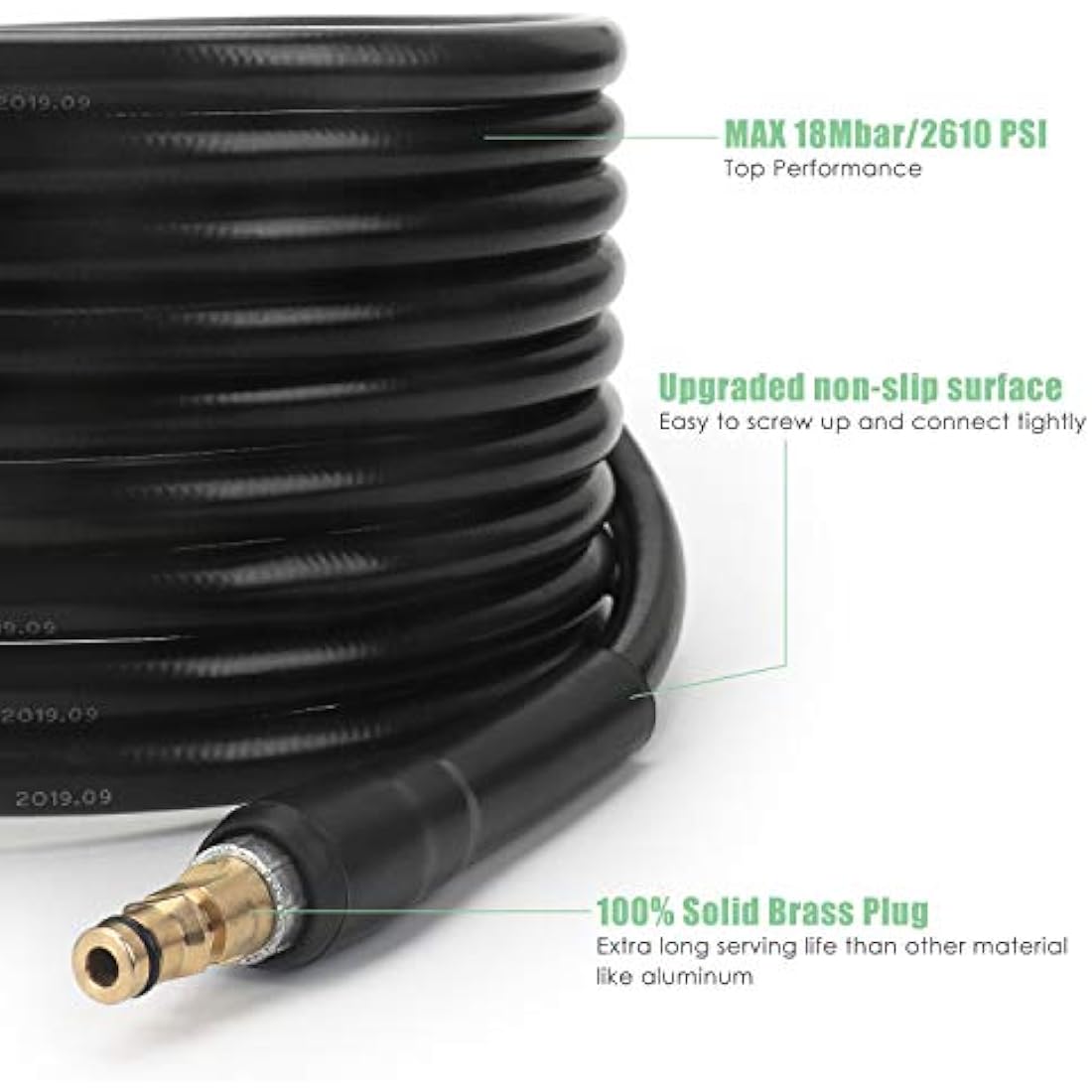 STYDDI 15M High Pressure Washer Hose for Karcher K2-K7 Quick Connect