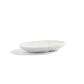 Kassatex Rattan Soap Dish – White Embossed Porcelain Bathroom Accessory