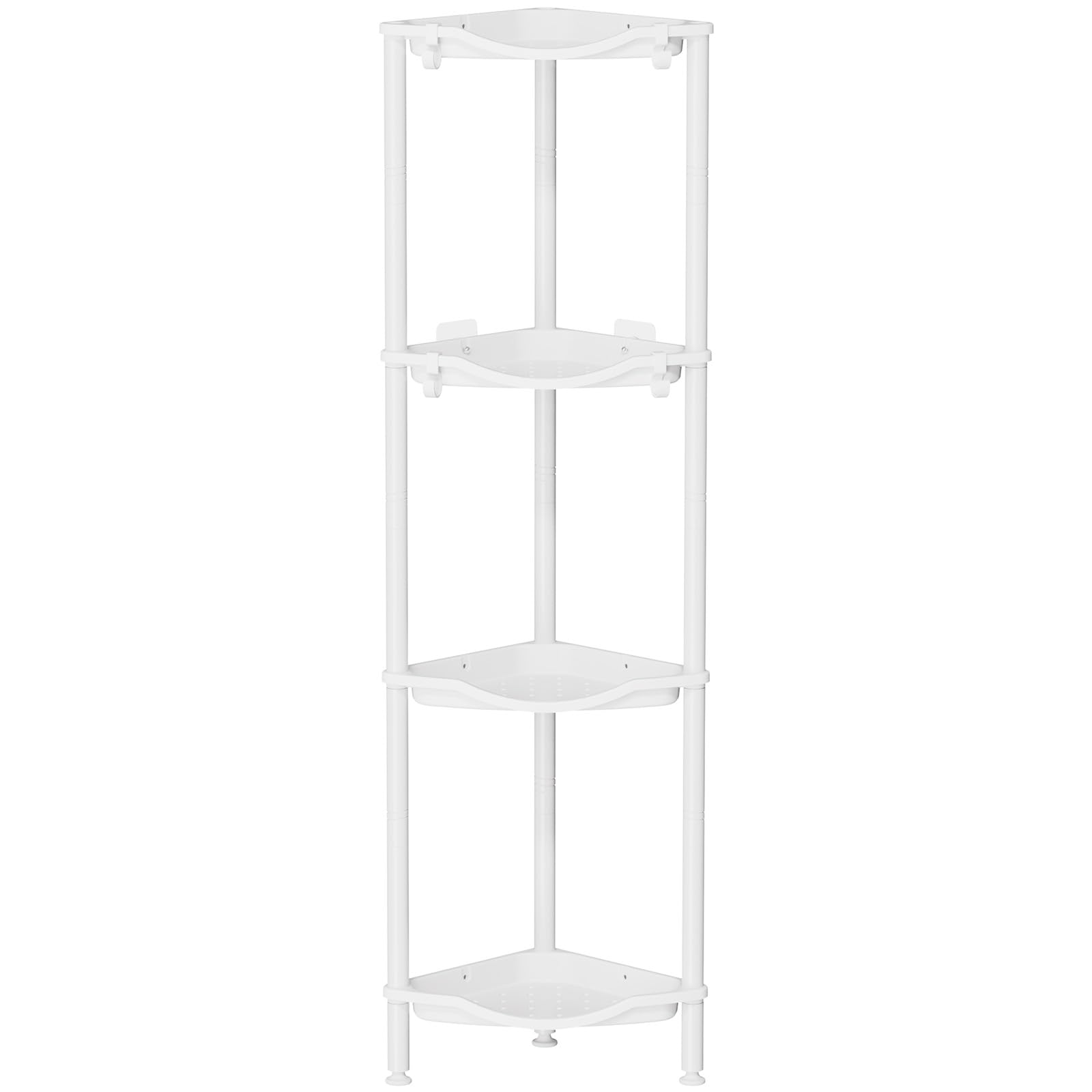 Lifewit 4-Tier Corner Shower Caddy | Rustproof Standing Bathroom Shelf