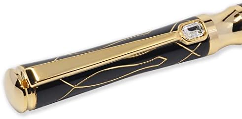 LACHIEVA LUX Crystal Metal Ballpoint Pen with German Refills - Gift Box