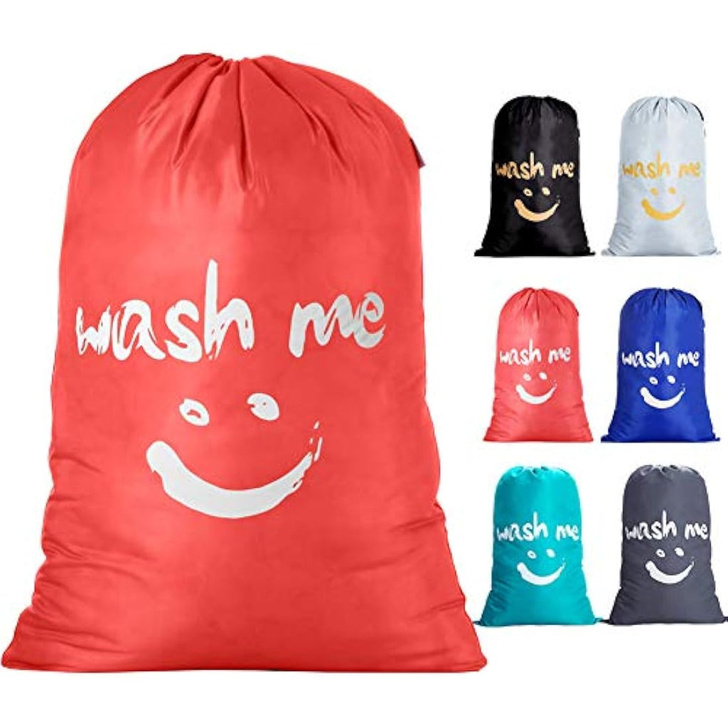 IHOMAGIC Large 120L Foldable Laundry Bag | Durable Nylon Storage - Orange