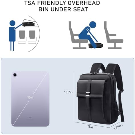 Jolof Store Water Resistant Laptop Backpack – Travel & Business Rucksack