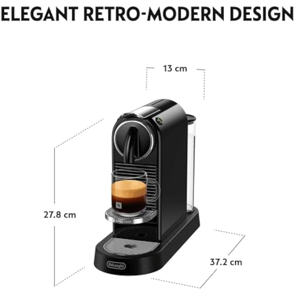 Nespresso CitiZ Coffee Machine by De'Longhi – Espresso Maker, Black