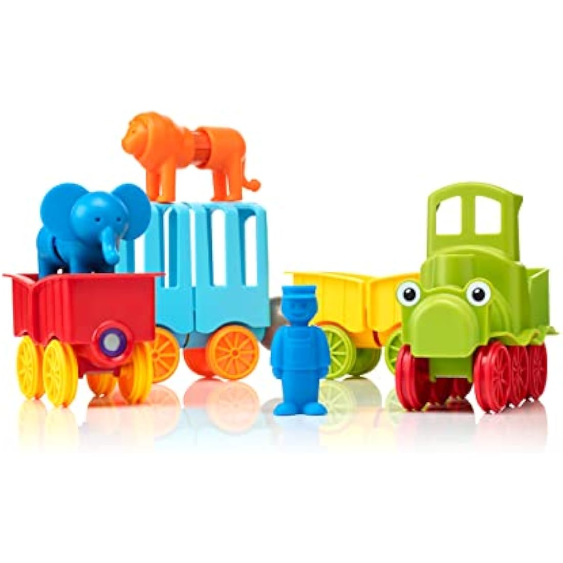 SmartMax My First Animal Train Magnetic Building Set – 25 Pieces