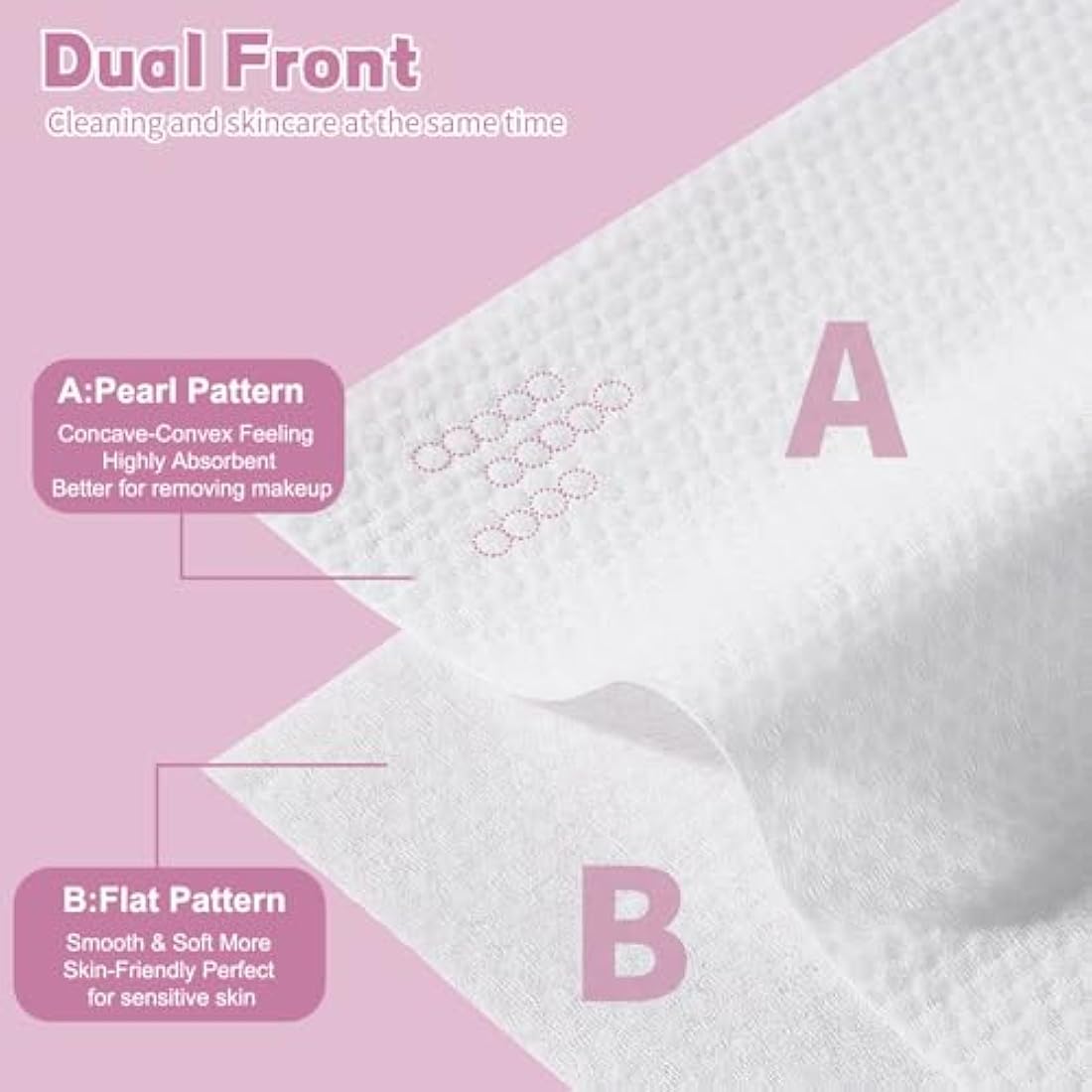 Disposable Face Towel | 100% Cotton Soft Dry Wipes (400 Count)