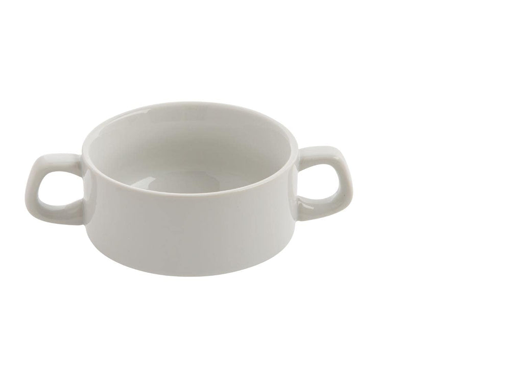 Olympia Athena Stacking Porcelain Soup Bowls - 290ml White (Pack of 12)