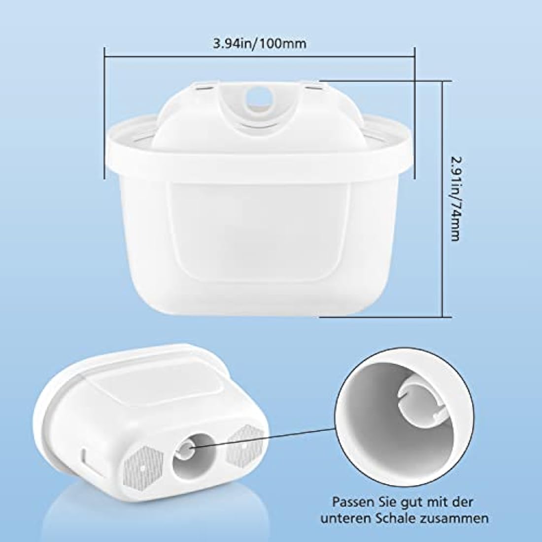 Jolof Store Water Filter Cartridges | 12 Pack Brita Maxtra+ Compatible