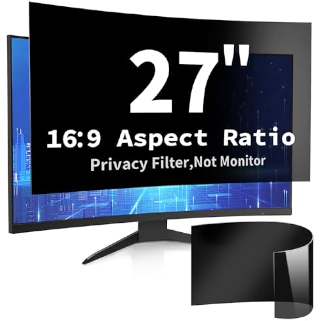DEJIMAX 27 Inch Computer Privacy Screen Filter | Anti-Glare & Blue Light