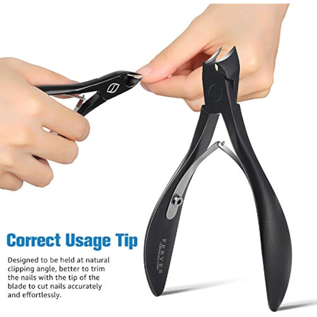 FERYES Toenail Clippers for Thick Nails – Stainless Steel Podiatry Tool