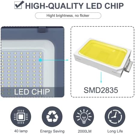 600W LED Floodlight – 3000K Warm White IP65 Security Light