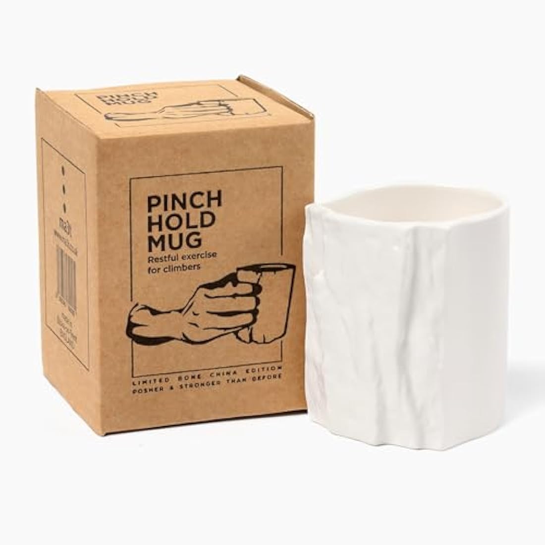 Pinch Hold Rock Climbing Mug – Handmade Bone China Edition