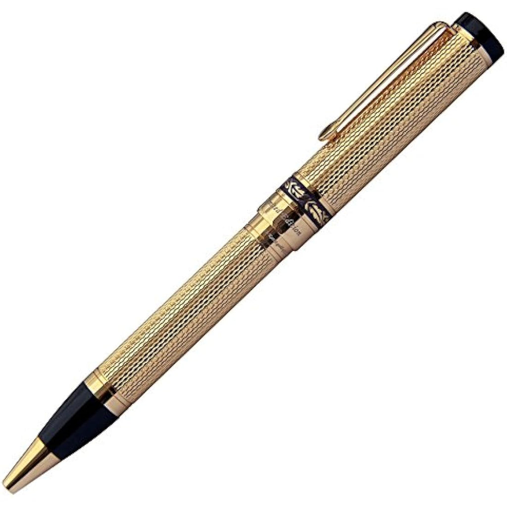 Xezo Tribune 18K Gold Plated Ballpoint Pen | Limited Edition Brass