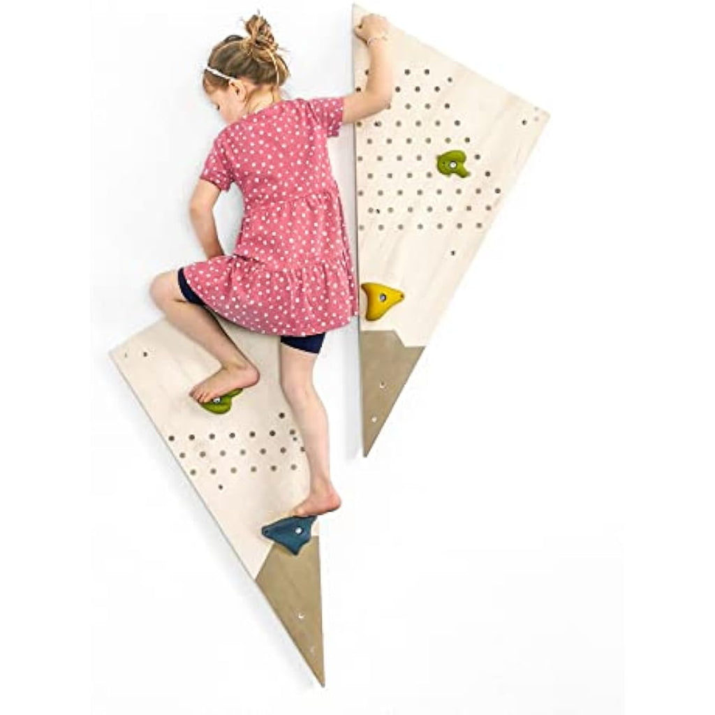 small foot Adventure Wooden Climbing Wall for Kids – Indoor Active Play