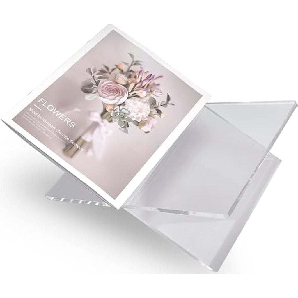 Clear Acrylic Book Stand – Large Cross Frame Display Holder