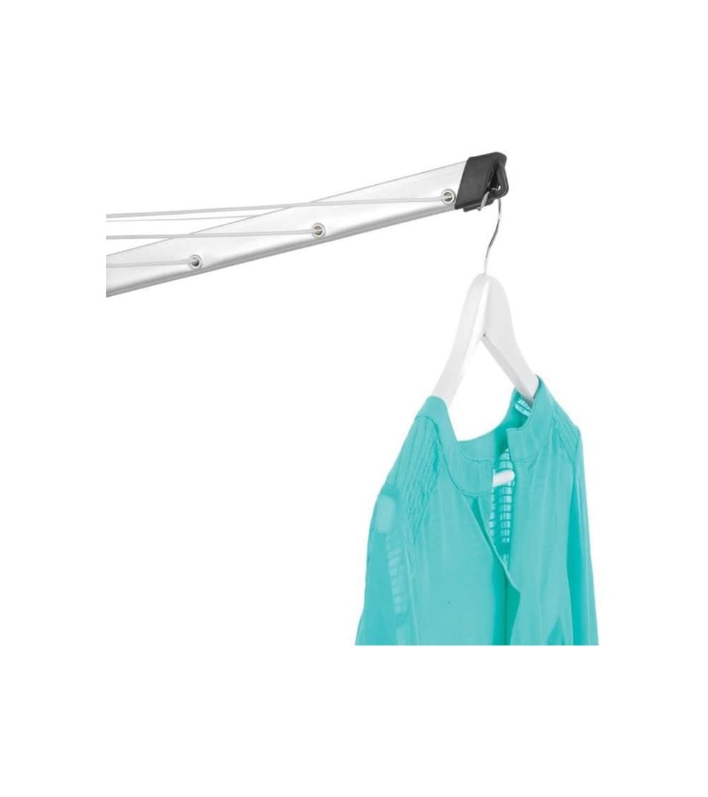 Brabantia Essential 50m Rotary Washing Line – 4 Arm Outdoor Dryer