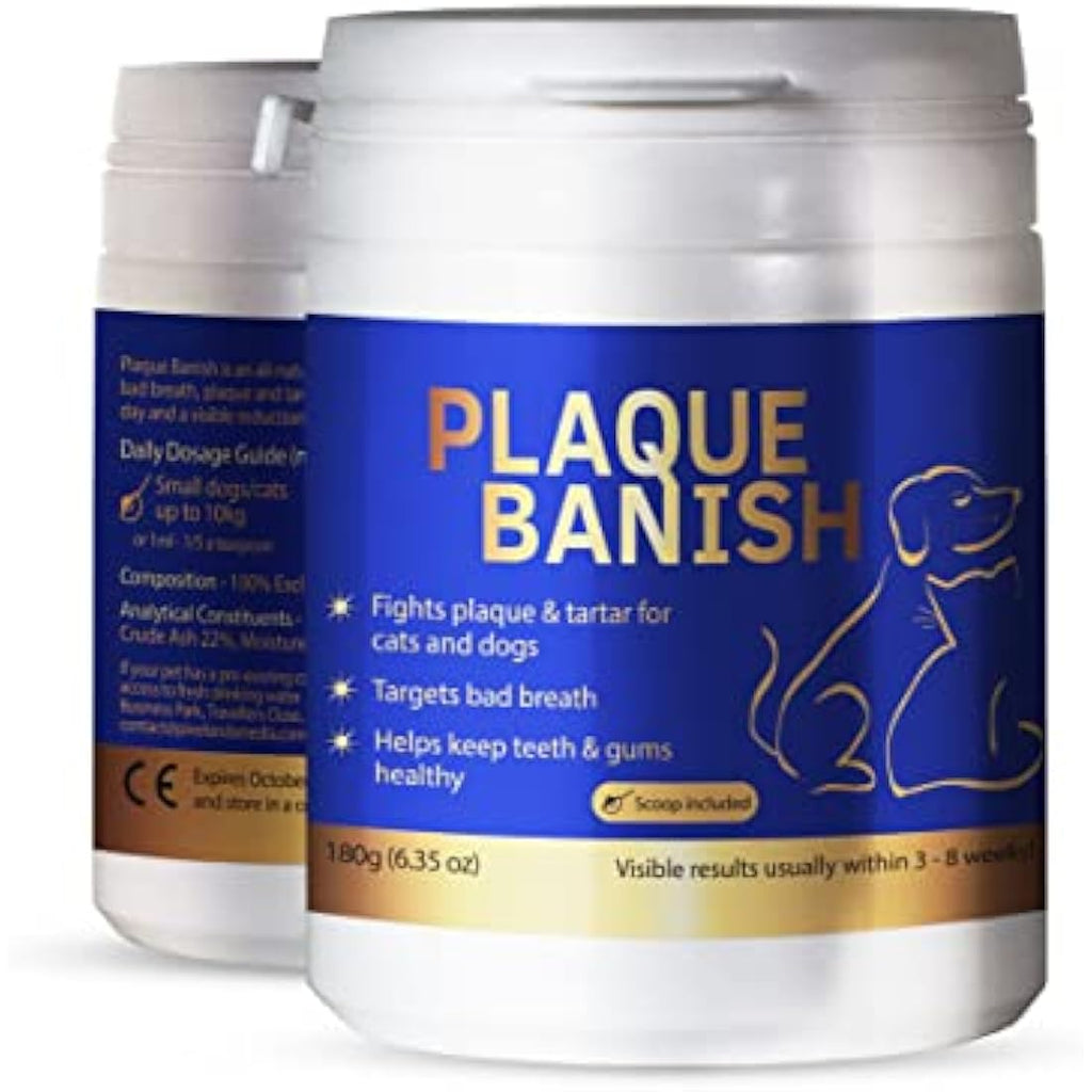 Plaque Banish – 100% Natural Dog & Cat Tartar Remover 180g