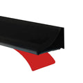 Esufeir 118" Silicone Shower Water Dam – Black Wet Room Floor Barrier