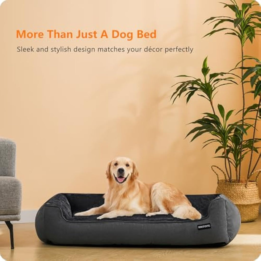 Jolof Store Washable Dog Bed – Soft Plush Pet Sofa with Removable Cover